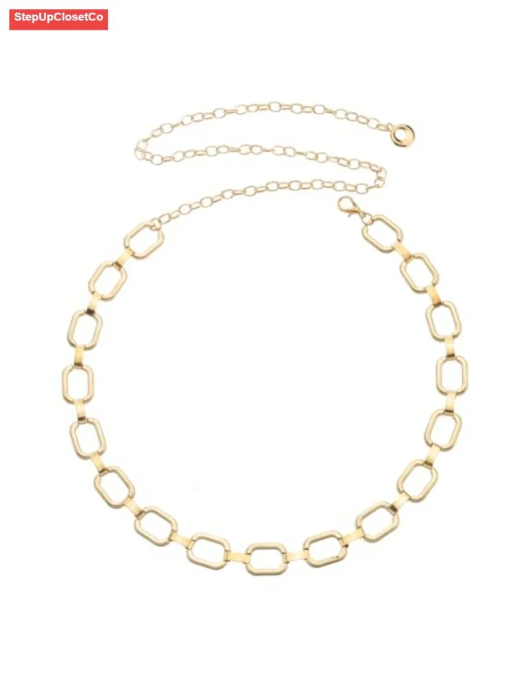 Adjustable Waist Chain Belt for Women Dresses Jeans Metal Lobster Clasp